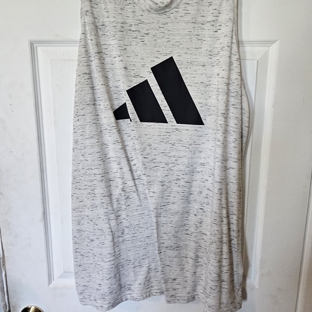Adidas Heathered Gray Tank Top
